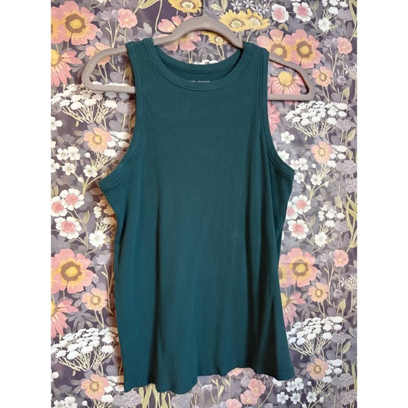 Maurices Tops - Maurices Ribbed Tank Top Teal Green Sleeveless Racerback Plus Size 1X